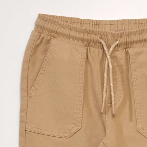 Pantalon chino esprit jogging - Beige