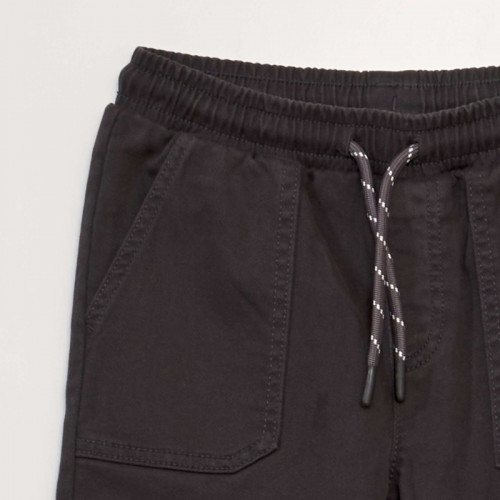 Pantalon chino esprit jogging - Noir