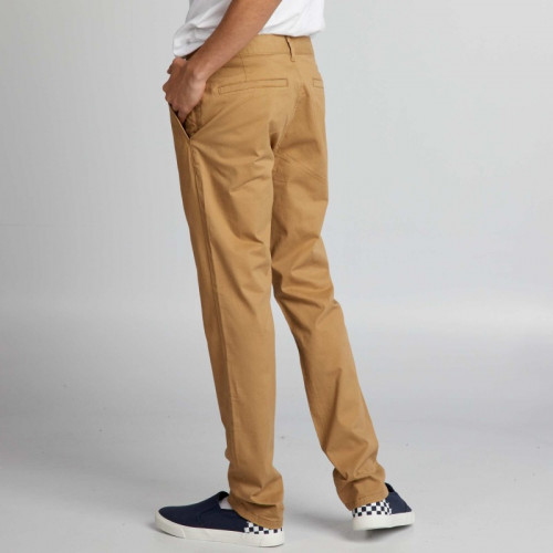 Pantalon chino uni - Beige