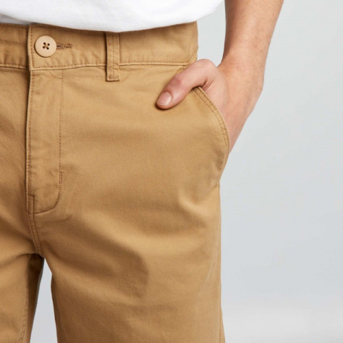 Pantalon chino uni - Beige