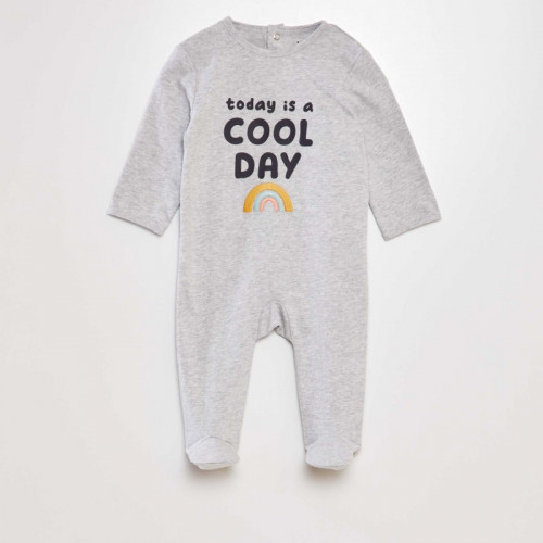 Pyjama dors-bien en coton - Gris