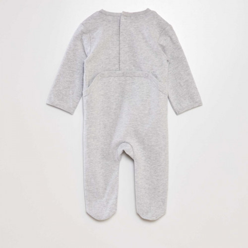 Pyjama dors-bien en coton - Gris