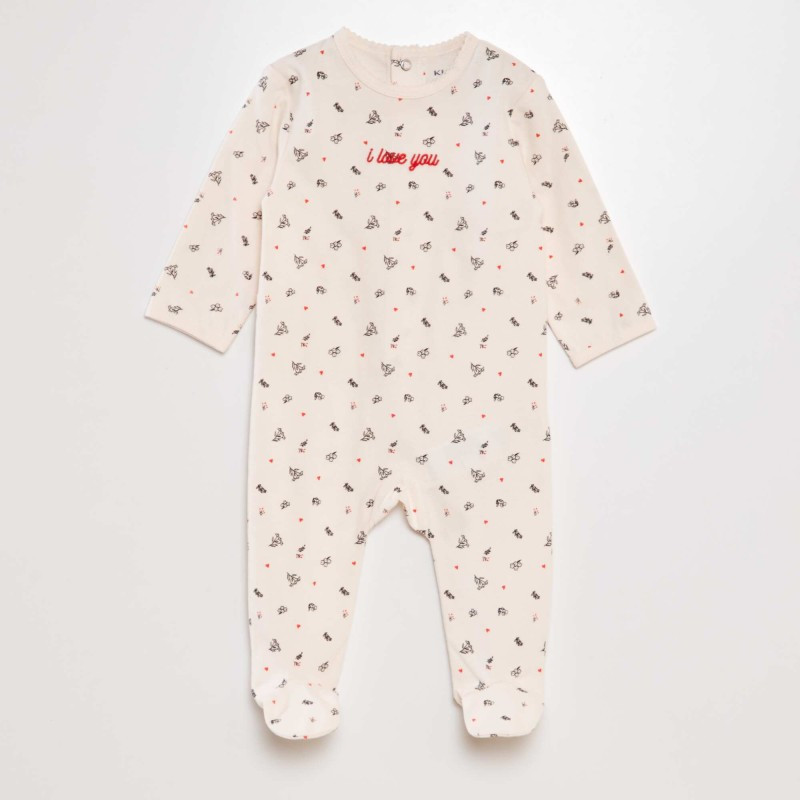 Pyjama dors-bien en coton - Rose