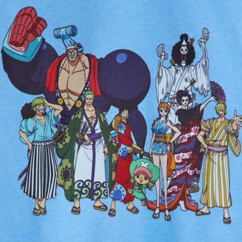 T-shirt 'One piece' - Bleu