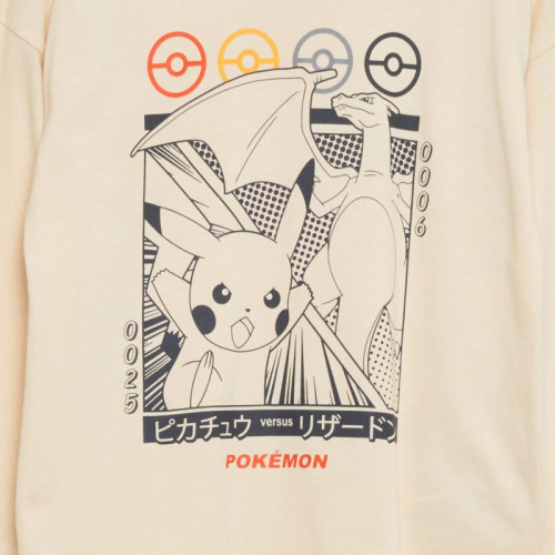 T-shirt 'Pokemon' - Beige