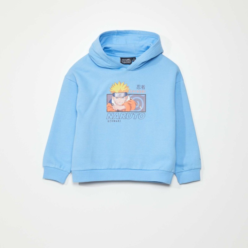 Sweat 'Naruto' à capuche - Bleu