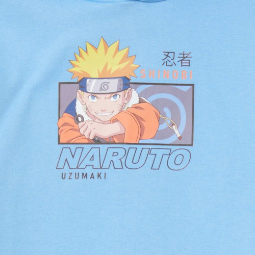 Sweat 'Naruto' à capuche - Bleu