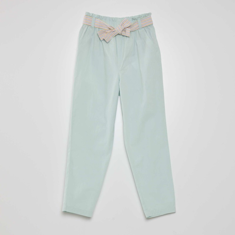 Pantalon carotte - Vert clair