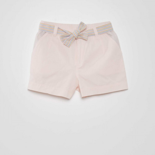 Short uni en coton - Rose