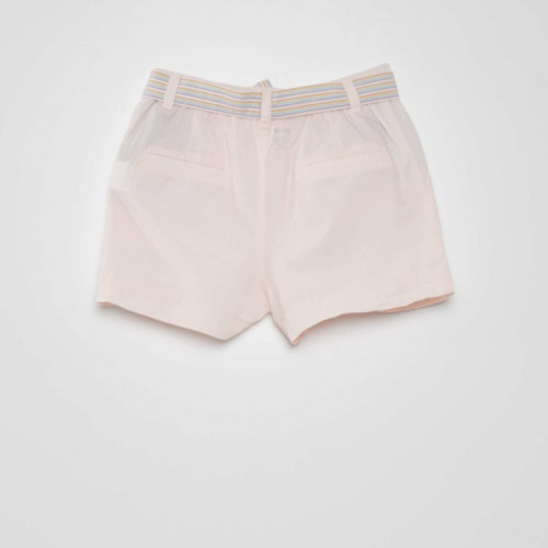 Short uni en coton - Rose