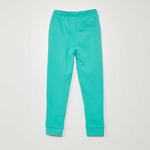 Pantalon jogging en french terry avec coutures - Vert