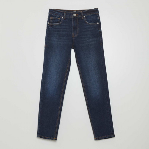 Jean slim taille ajustable - Bleu