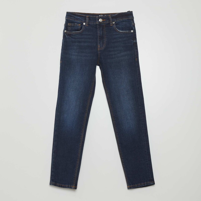 Jean slim taille ajustable - Bleu