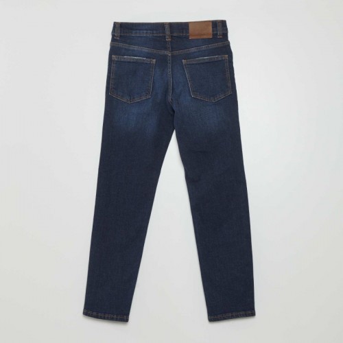 Jean slim taille ajustable - Bleu