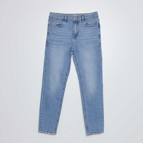 Jean slim taille ajustable - Bleu clair