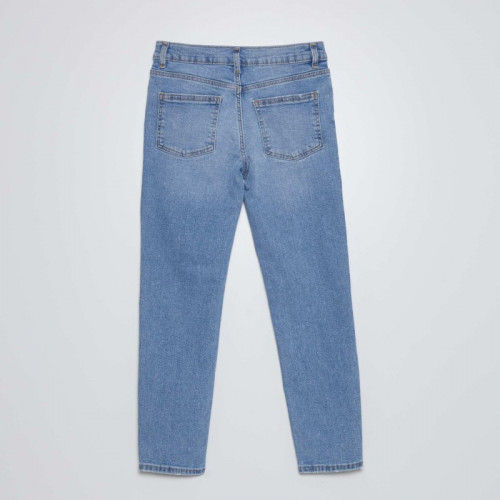 Jean slim taille ajustable - Bleu clair