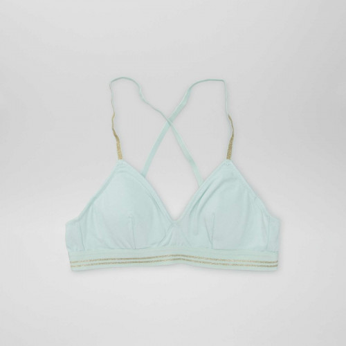 Soutien-gorge pailleté - Bleu