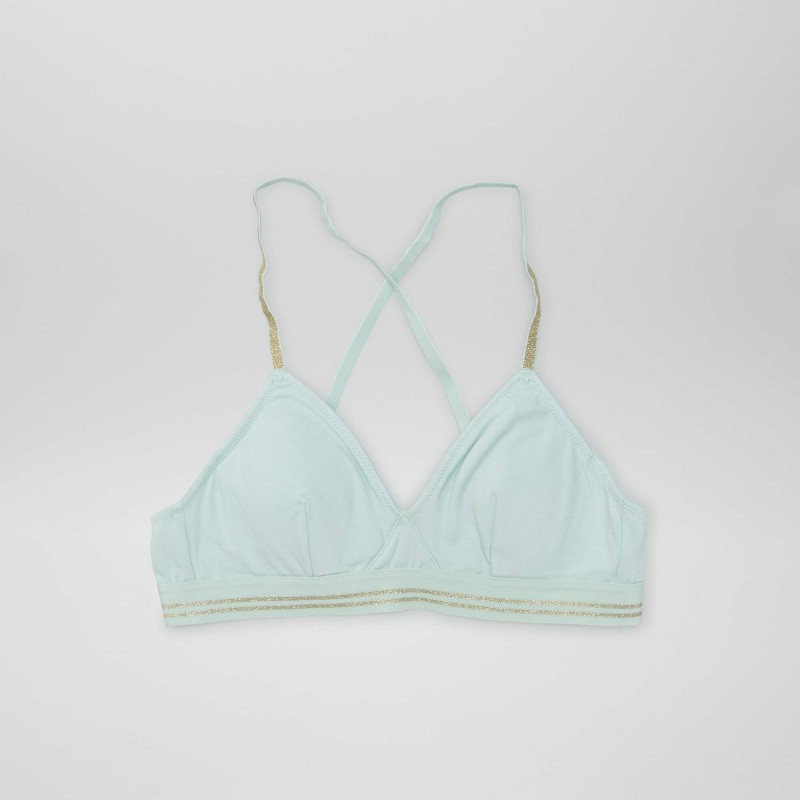 Soutien-gorge pailleté - Bleu