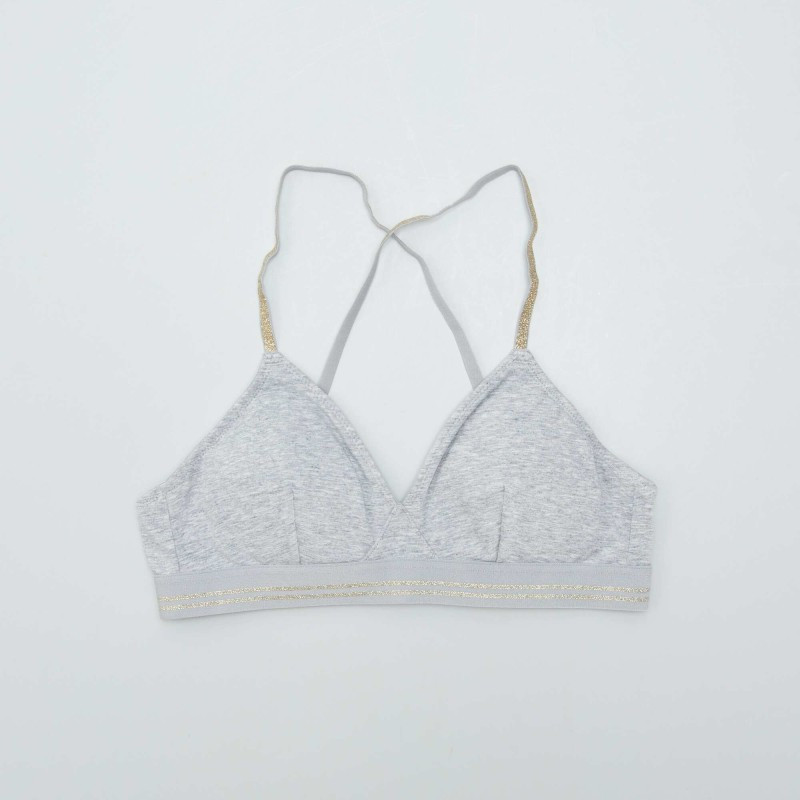 Soutien-gorge pailleté - Gris