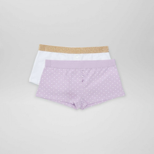 Lot de 2 shorties - Violet