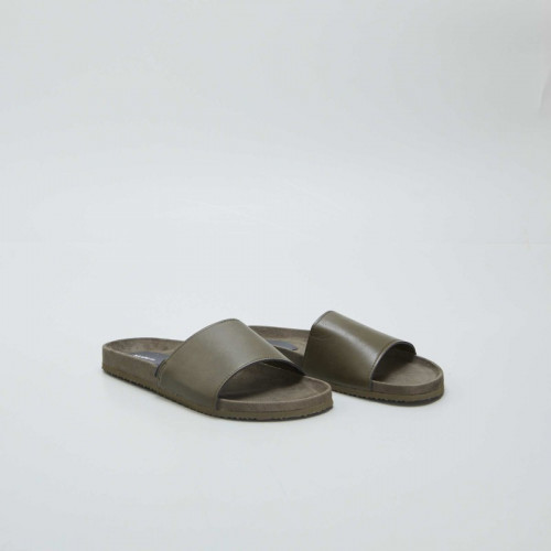 Chaussons mules - Kaki