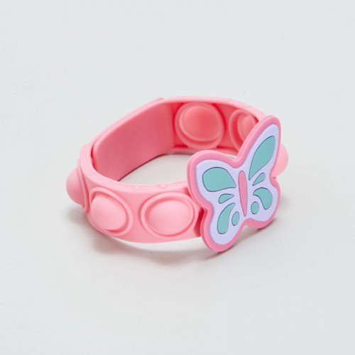 Bracelet Pop-It papillon - Rose