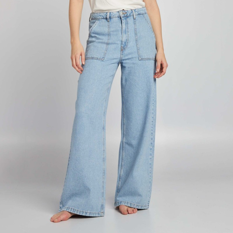 Pantalon en denim taille haute - Triple stone