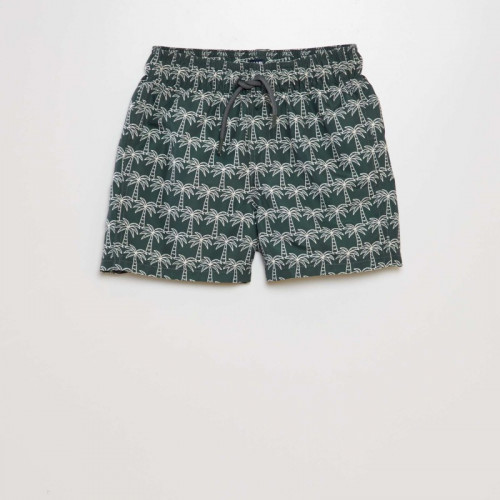 Short de bain imprimé - Kaki