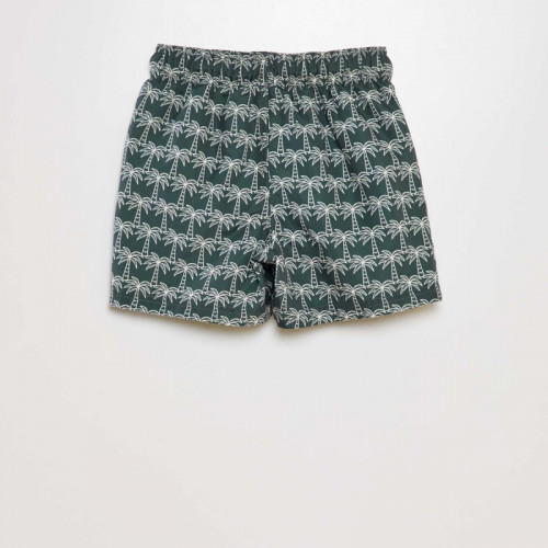 Short de bain imprimé - Kaki