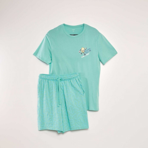 Ensemble pyjama t-shirt + short - 2 pièces - Vert