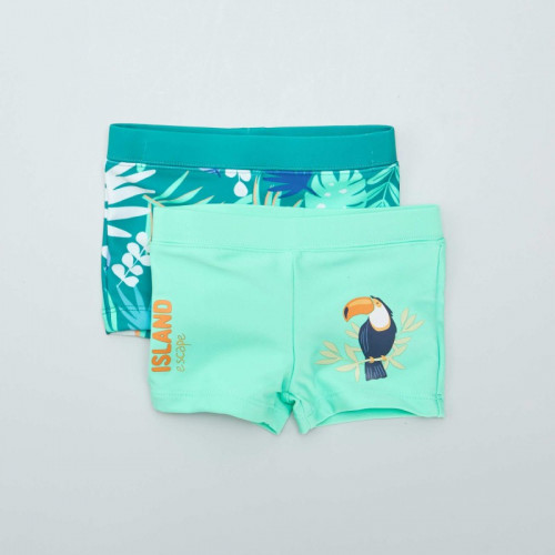 Lot de 2 boxers de bain - Vert