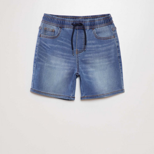 Bermuda en jean stretch - Bleu