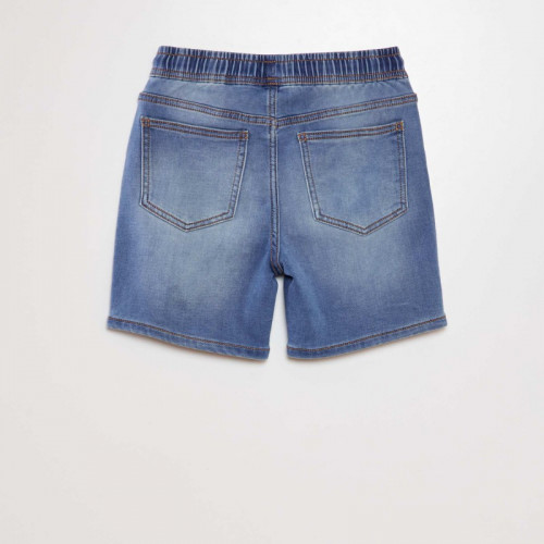 Bermuda en jean stretch - Bleu