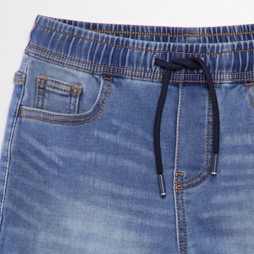 Bermuda en jean stretch - Bleu