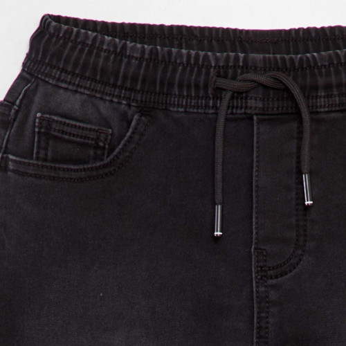 Bermuda en jean stretch - Noir