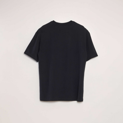 T-shirt en coton uni - Noir