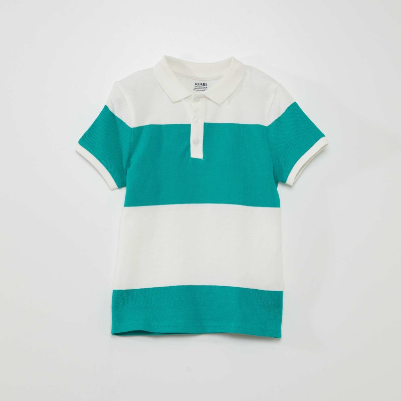 Polo à motif - Vert