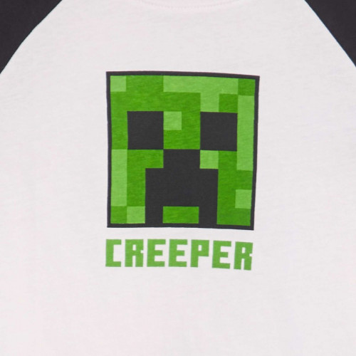 T-shirt en coton 'Minecraft' - Blanc