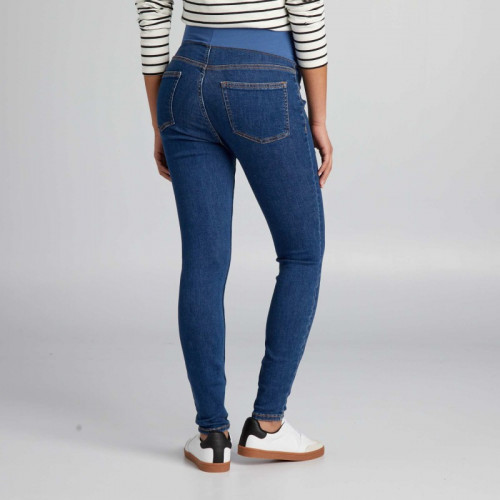 Jegging grossesse avec bandeau - Bleu