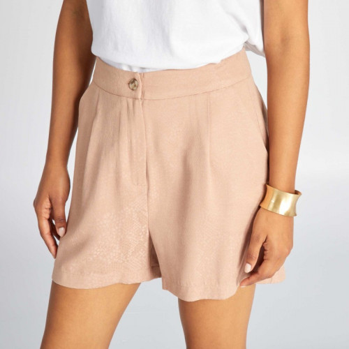 Short effet satiné - Beige