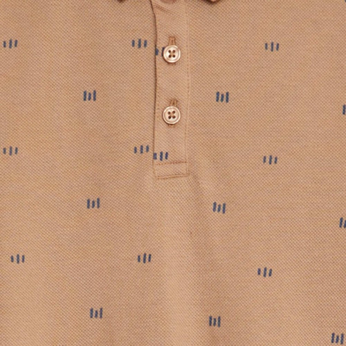 Polo à motif - Beige