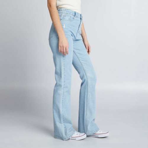 Jean flare/bootcut à taille haute - Bleu