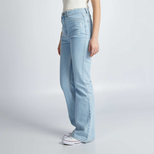 Jean flare/bootcut à taille haute - Bleu