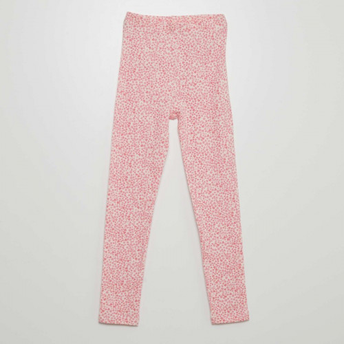 Legging long à motifs - Rose