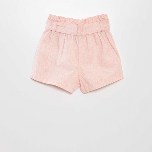 Short en voile de coton - Rose