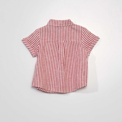 Chemise à 'rayures' - Rouge