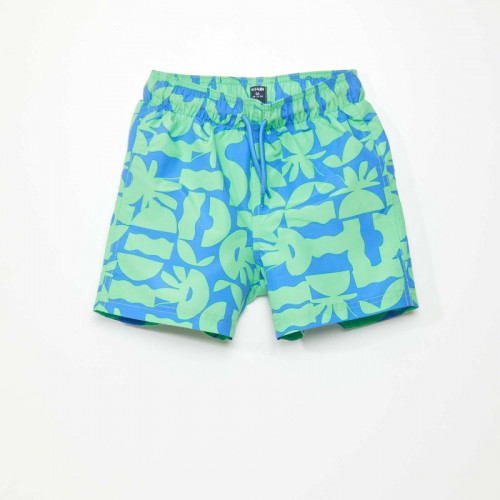 Short maillot de bain - Bleu/vert