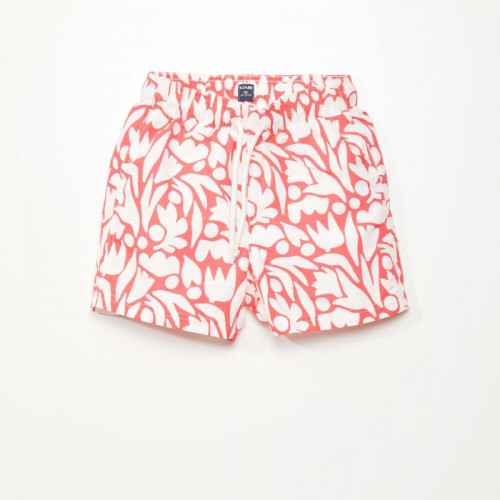 Short maillot de bain - Rouge/blanc