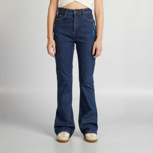 Jean flare/bootcut à taille haute - Bleu brut