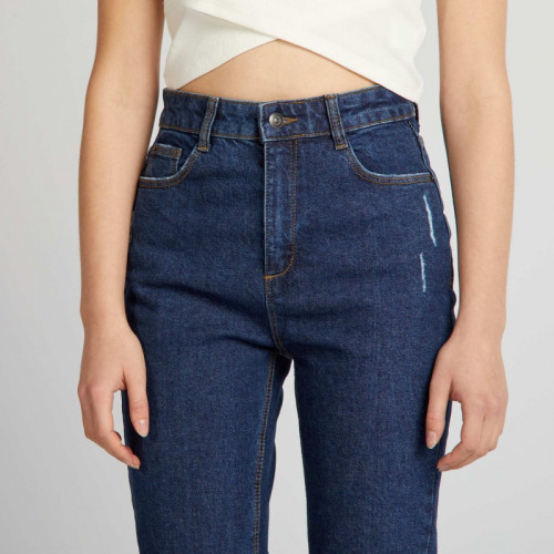 Jean flare/bootcut à taille haute - Bleu brut